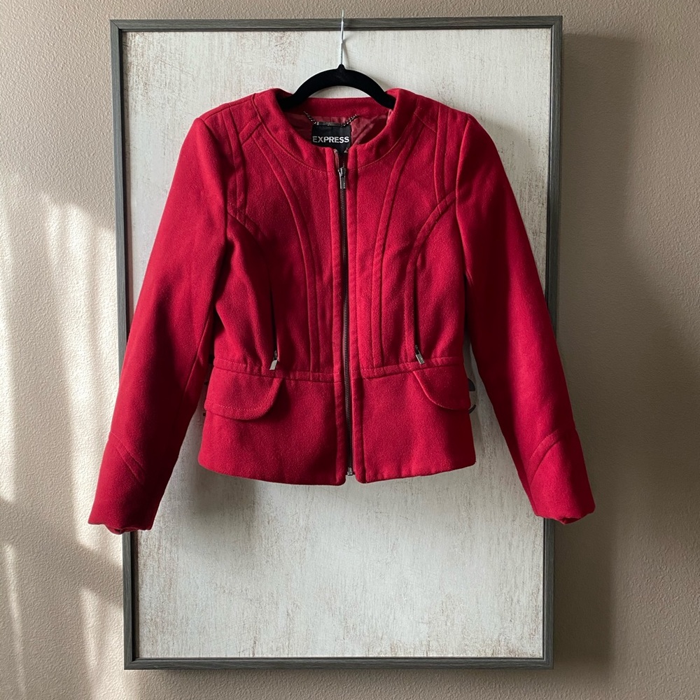 Express red jacket